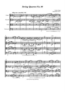 String Quartet No.40: String Quartet No.40 by Jordan Grigg