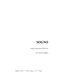 Sogno: For string quartet with parts by Francesco Paolo Tosti