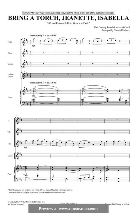 Vocal version: para coro feminino by folklore