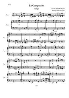 La Cumparsita: para piano de quadro mãos by Gerardo Hernan Matos Rodriguez
