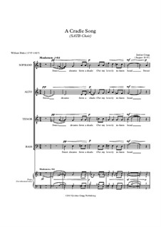 A Cradle Song (SATB Choir): A Cradle Song (SATB Choir) by Jordan Grigg
