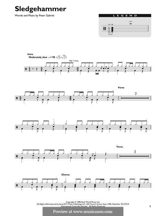 Sledgehammer: Drum set by Peter Gabriel