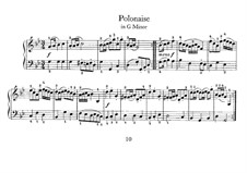 No.10 Polonaise in G Minor, BWV Anh.119: para cravo by Johann Sebastian Bach