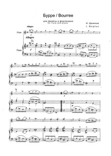 Bourree for Flute and Piano: Bourree for Flute and Piano by Ilia Shipilov