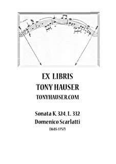 Sonata No.332 in G Major, K.324 L.332 P.285: Para Guitarra by Domenico Scarlatti