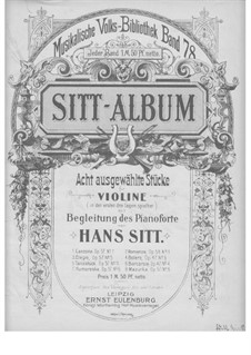 Album for Violin and Piano: Album for Violin and Piano by Hans Sitt