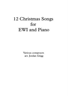 12 Christmas Songs: For EWI and piano by folklore