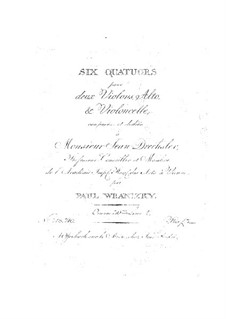 Six String Quartets, Op.30: Quartets No.4-6 by Paul Wranitzky