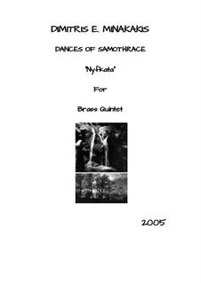 Dances of Samothrace: Para quinteto de metais by Dimitris Minakakis