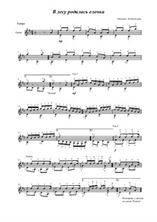 The Forest Raised a Christmas Tree: Para Guitarra by Leonid Bekman