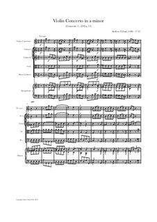 Violin Concerto in a minor, Z Co, 13: Violin Concerto in a minor by Andrea Teodoro Zani