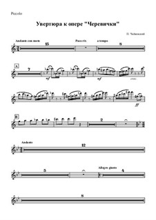Overture: parte flauta piccolo by Pyotr Tchaikovsky