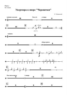 Overture: parte percusão by Pyotr Tchaikovsky
