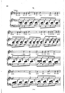 No.5 I Want to Bathe My Soul in the Chalice of the Lily: Partitura Piano-vocal by Robert Schumann