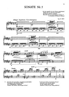 Sonata for Piano No.5, Op.53: para um único musico (Editado por H. Bulow) by Alexander Scriabin
