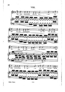 No.8 If the Little Flowers Only Knew: Partitura Piano-vocal by Robert Schumann