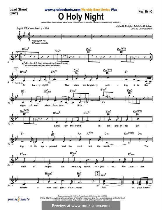 Vocal version (Printable scores): melodia by Adolphe Adam