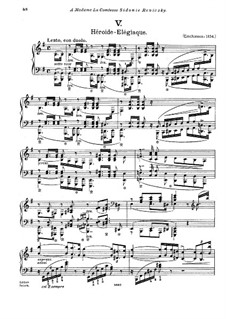 No.5 in E Minor, for Piano, S.244: para um único musico (Editado por H. Bulow) by Franz Liszt