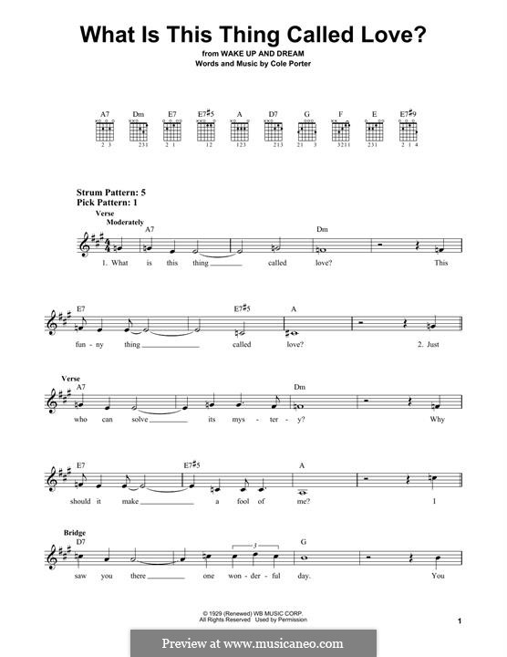 What Is This Thing Called Love?: Para Guitarra by Cole Porter