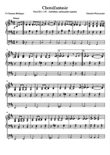 Choralfantasie - Aufstehen, aufeinander zugehen: Choralfantasie - Aufstehen, aufeinander zugehen by Dietrich Wierczeyko