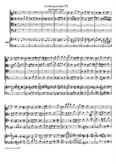 No.11-19: For string quartet and harpsichord by Johann Sebastian Bach