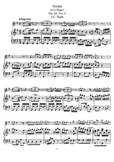 No.2 in G Major, W B11: Score by Johann Christian Bach