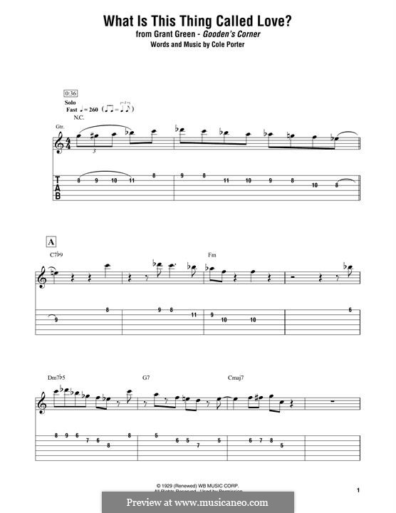 What Is This Thing Called Love?: Para guitarra com guia by Cole Porter