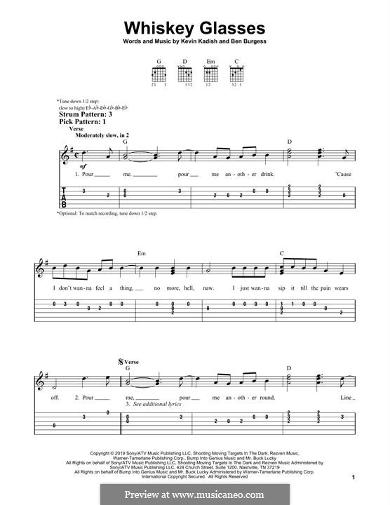 Whiskey Glasses Wallen) por K. Kadish, B. Burgess em músicaNeo