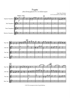 Fugato (from String Quartet No.2 in B flat major): Fugato (from String Quartet No.2 in B flat major) by Franz Xaver Richter
