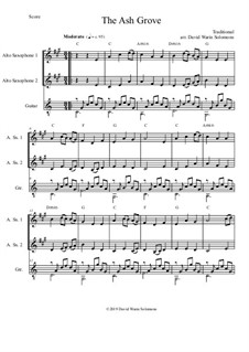The Ash Grove: For 2 alto saxophones and guitar by folklore