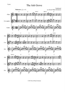 The Ash Grove: For oboe, cor anglais and guitar by folklore