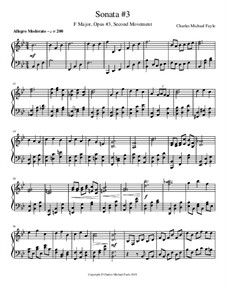 Sonata No.3, Op.3: Segundo movimento by Charles Fayle