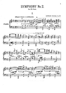 Symphony No.2 in E Flat Major, Op.63: versão para piano by Edward Elgar