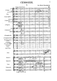 Symphony No.1 in C Major: partitura completa by Mily Balakirev