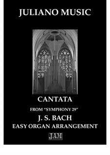 Wir danken dir, Gott, wir danken dir, BWV 29: Cantata (Easy Organ - C Version) by Johann Sebastian Bach