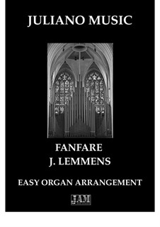 Short and Very Easy Trios: No.27 Fanfare, for easy organ - C version by Jacques-Nicolas Lemmens