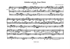 Gelobet seist du, Jesu Christ, BWV 604: Für Orgel by Johann Sebastian Bach