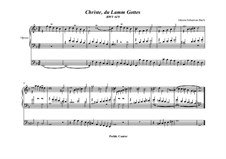 Christe, du Lamm Gottes, BWV 619: Für Orgel by Johann Sebastian Bach