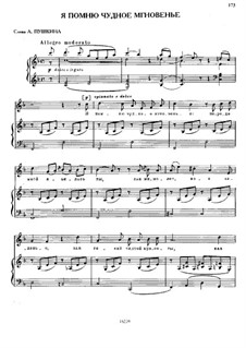 I Recall a Wonderful Moment: Para vocais e piano by Mikhail Glinka