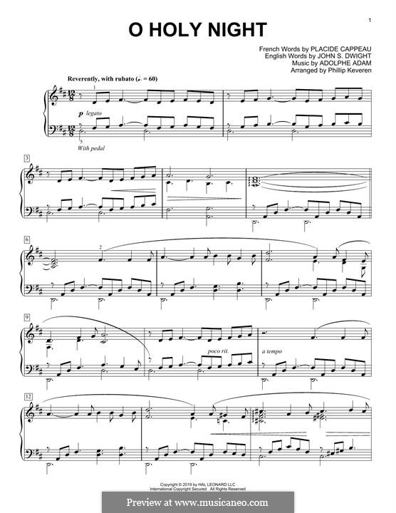 Piano version: For a single performer (classical version) by Adolphe Adam