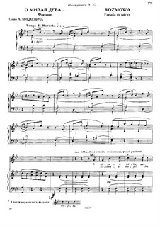 Rozmowa 'Kochanko moja': Rozmowa 'Kochanko moja' by Mikhail Glinka