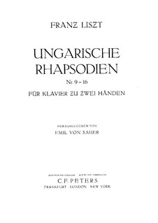 No.9 in E Flat Major, S.244: Para Piano by Franz Liszt