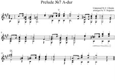 No.7 in A Major: Para Guitarra by Frédéric Chopin