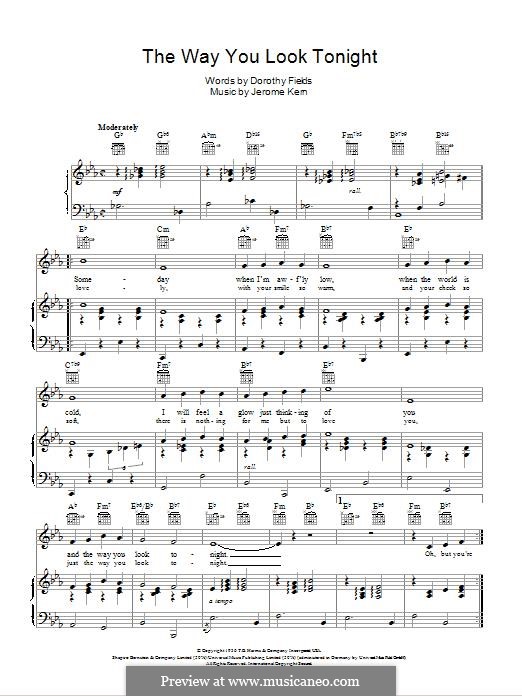Vocal version: Para vocais e piano (ou Guitarra) by Jerome Kern
