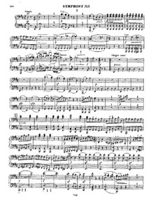 Symphony No.93 in D Major, Hob.I/93: versão para piano de quatro mãos by Joseph Haydn