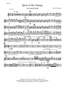 Spirit of The Vikings march: partes by Gary Edwards