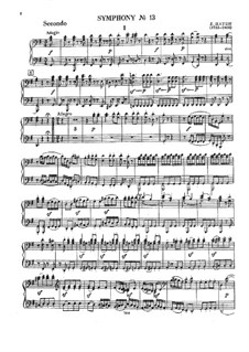 Symphony No.88 in G Major, Hob.I/88: versão para piano de quatro mãos by Joseph Haydn