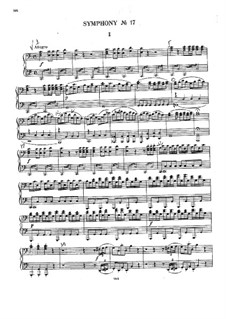 Symphony No.48 in C Major 'Maria Theresia', Hob.I/48: versão para piano de quatro mãos by Joseph Haydn