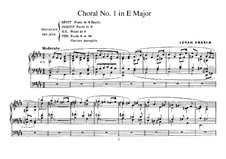 Three Chorales: Chorale No.1 by César Franck