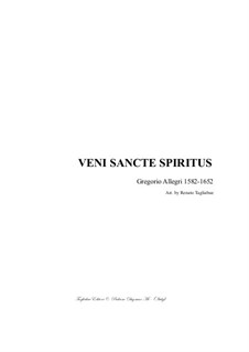 Veni Sancte Spiritus: para coro misto by Gregorio Allegri